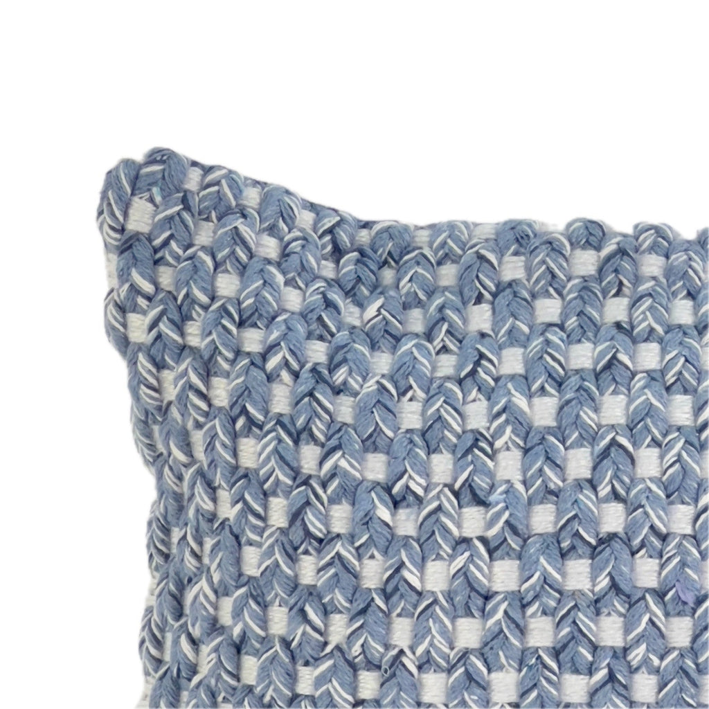 Cojín 30x50cm pet tejido azul