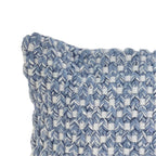Cojín 30x50cm pet tejido azul