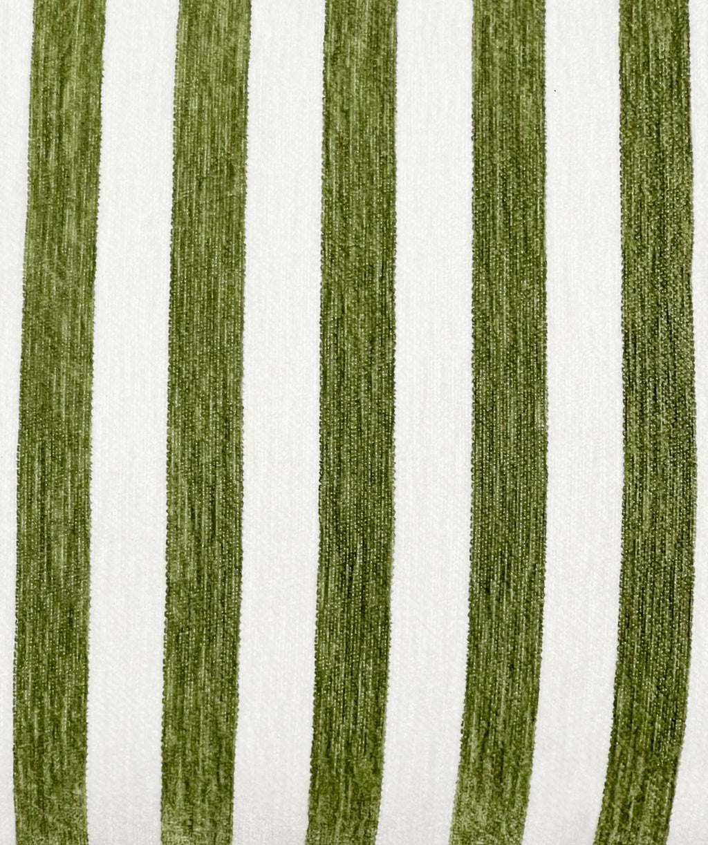 Cojin 42x42cm chenille rayas verde