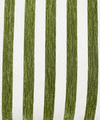 Cojin 42x42cm chenille rayas verde