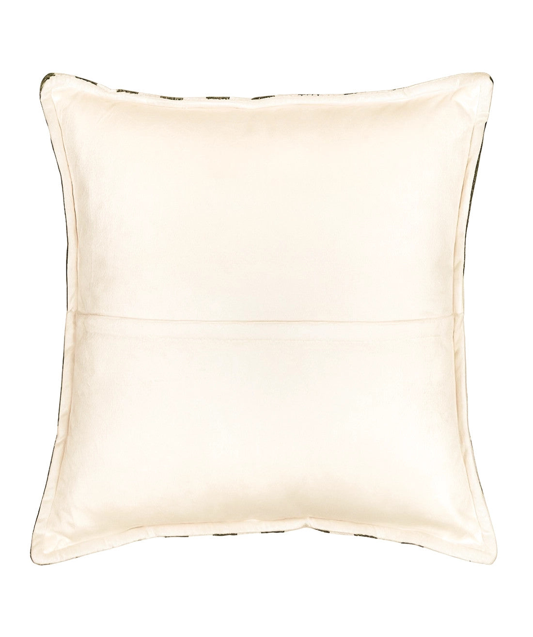 Cojin 42x42cm chenille rayas verde