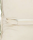 Cojin 42x42cm chenille rayas verde