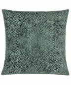 Cojin 42x42cm chenille verde oscuro