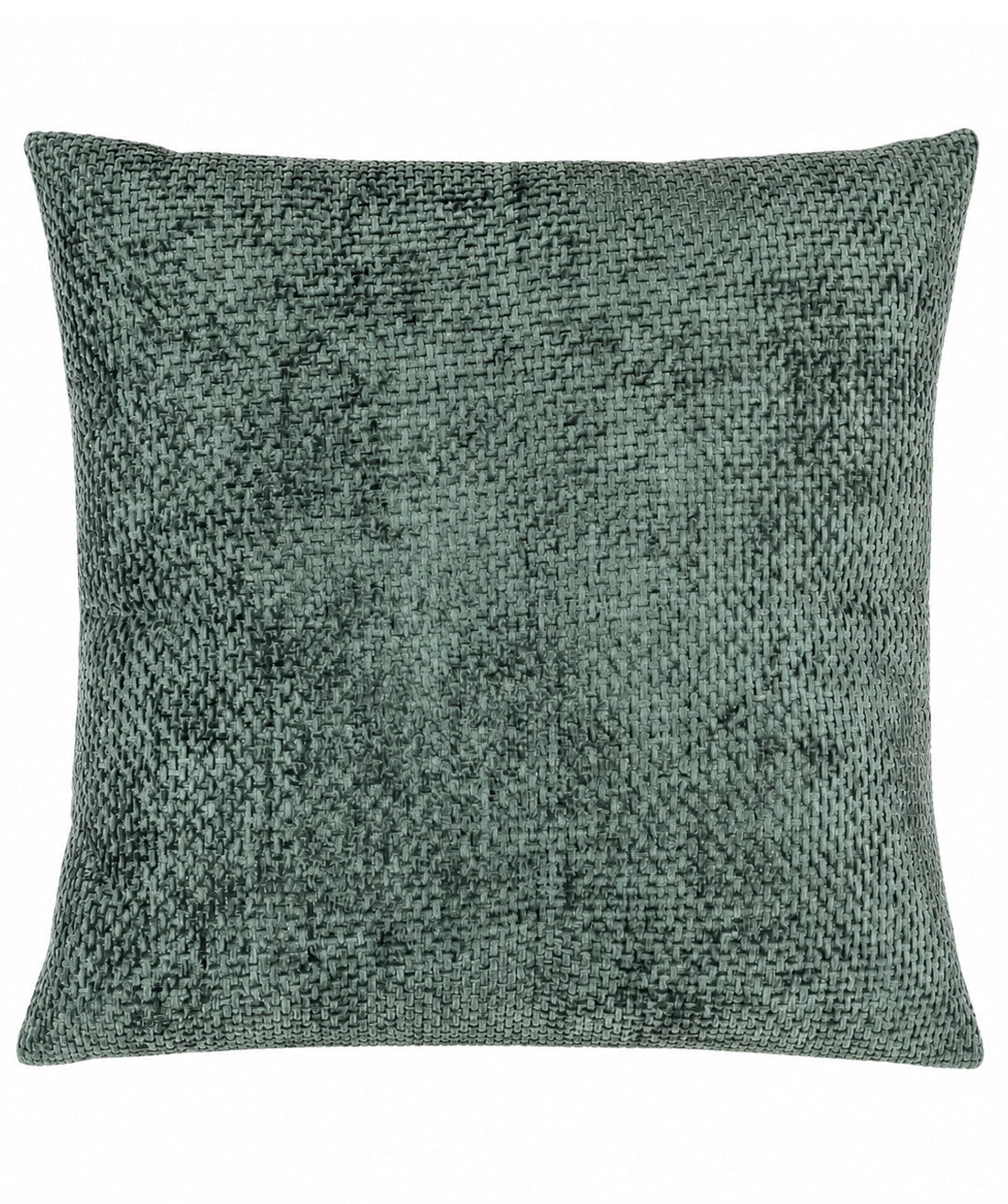 Cojin 42x42cm chenille verde oscuro