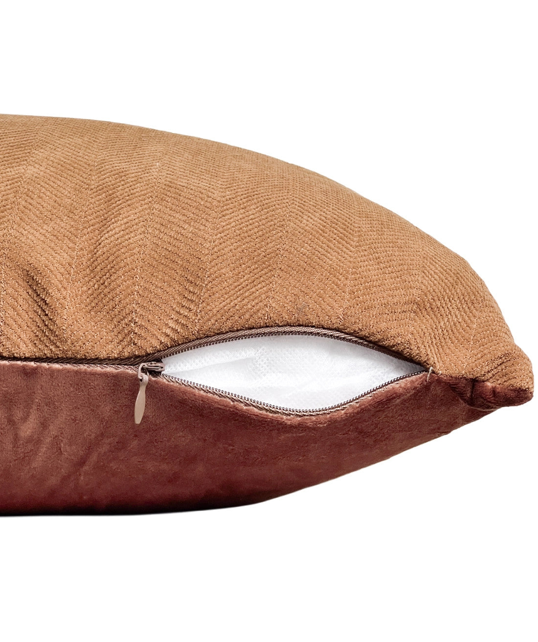 Cojin 42x42cm chevron burdeo