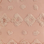 Cojín 45x45cm algodón textura rosa