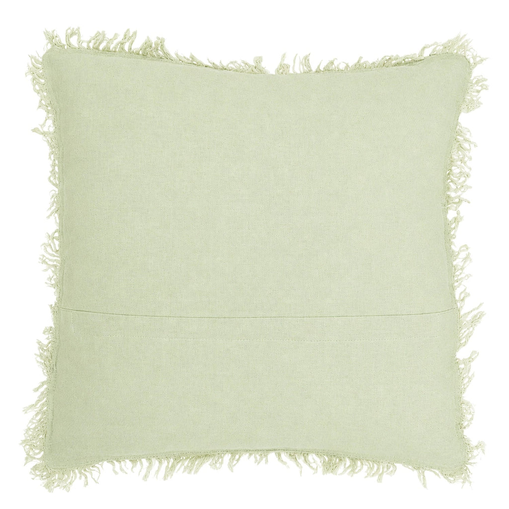 Cojín 45x45cm gasa agua verde