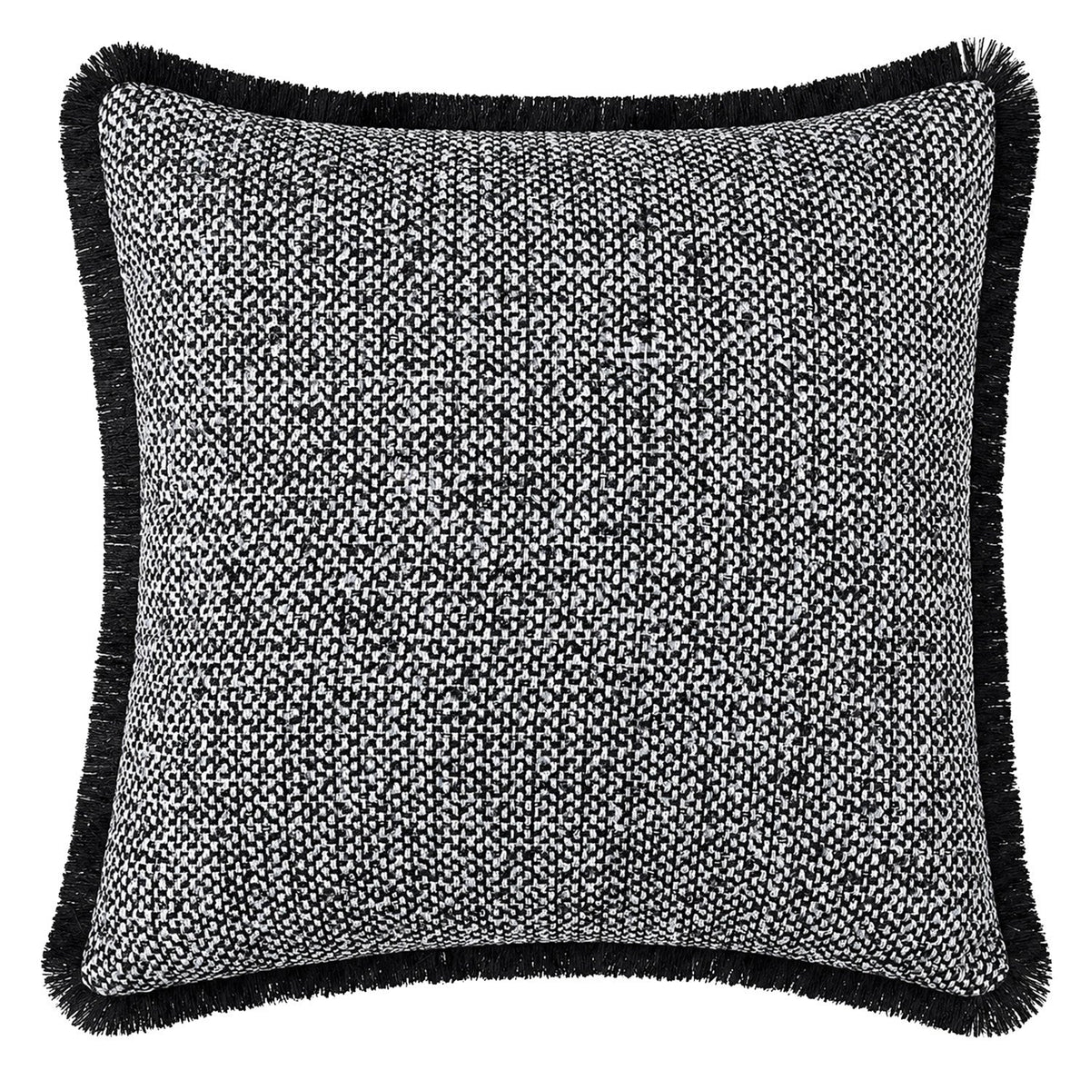 Cojín 45x45cm tejido zigzag crudo