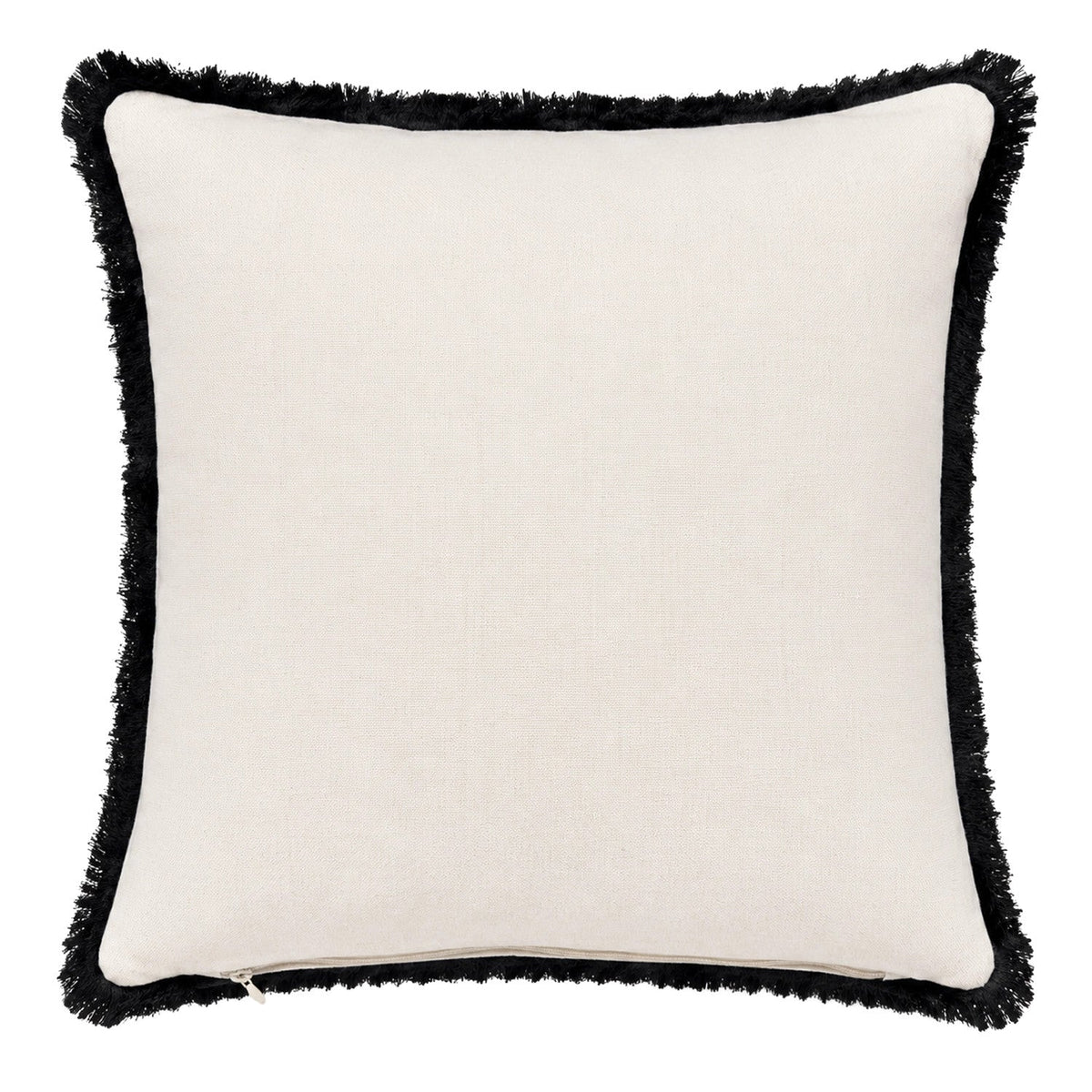 Cojín 45x45cm tejido zigzag crudo