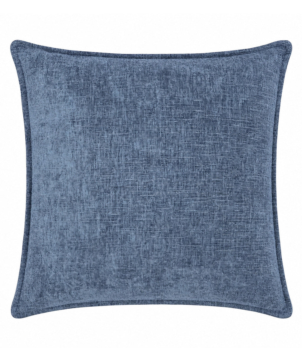 Cojin 48x48cm chenille azul