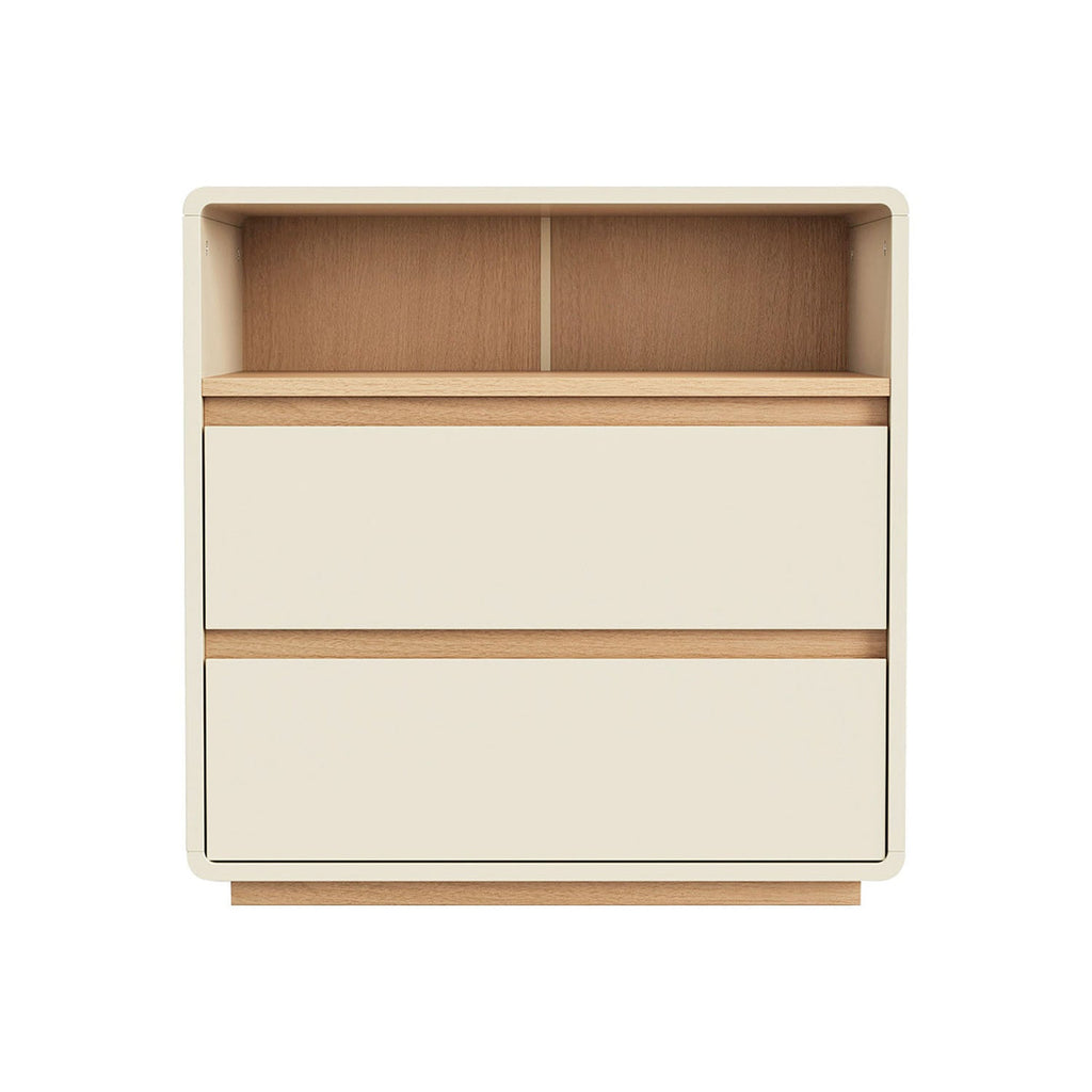 Cómoda 2 cajones Aiko beige