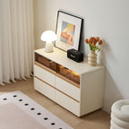Cómoda 6 cajones Aiko beige