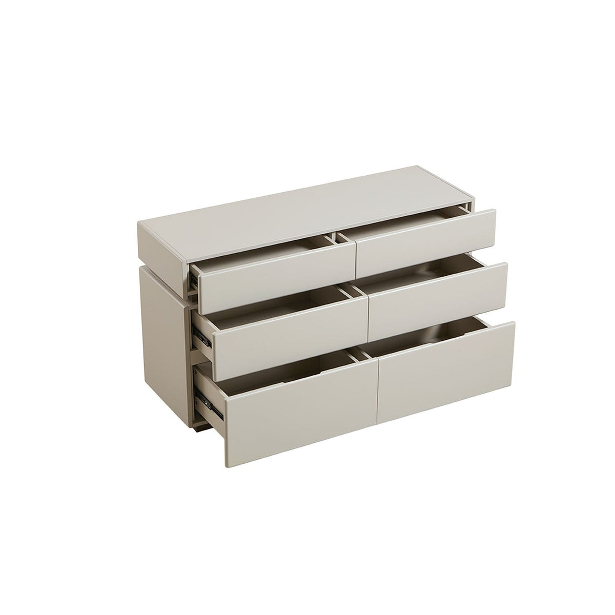 Cómoda 6 cajones Kanso gris claro