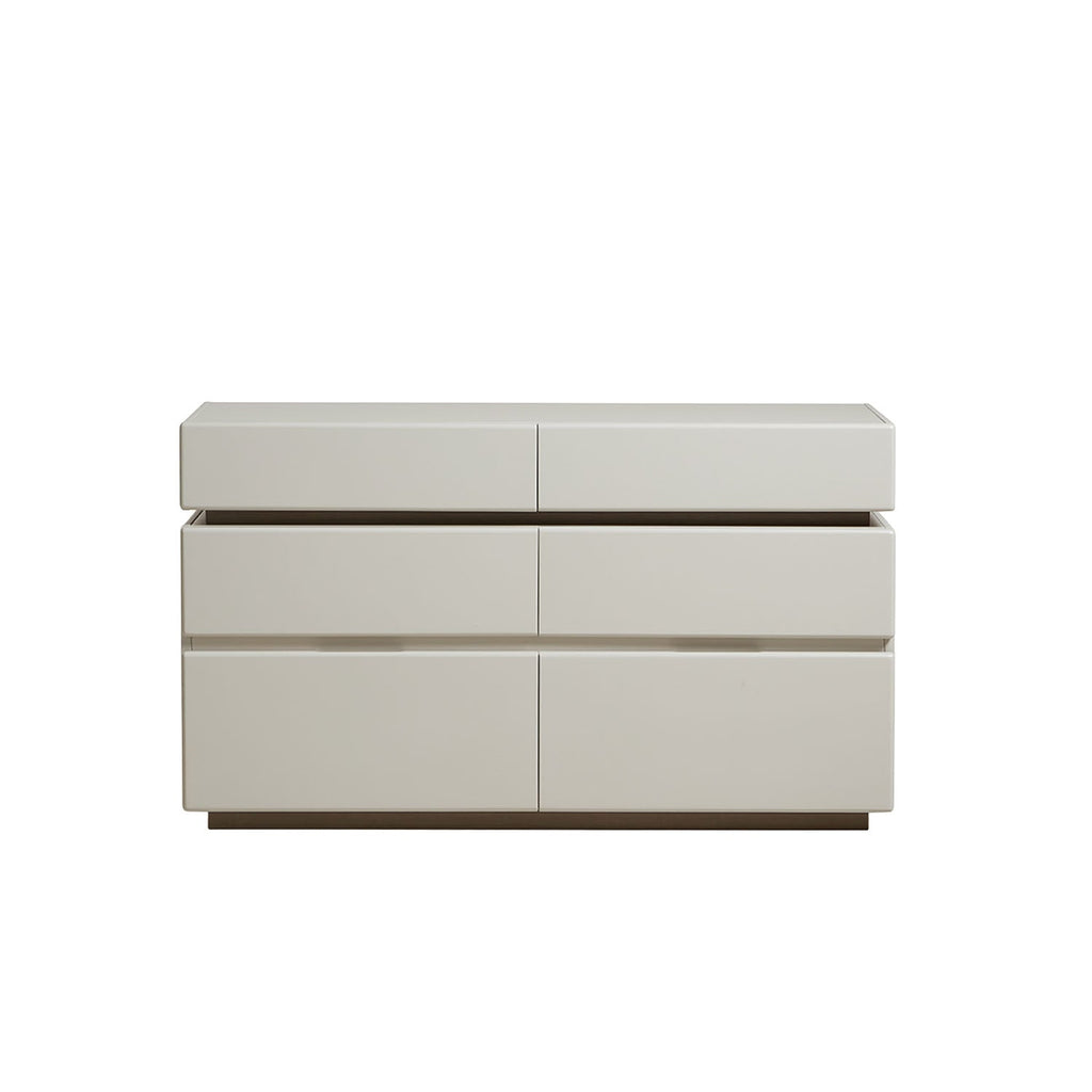 Cómoda 6 cajones Kanso gris claro