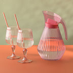 Copa plástica vino rosada 350ml
