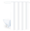 Cortina baño blanco liso 180x180cm