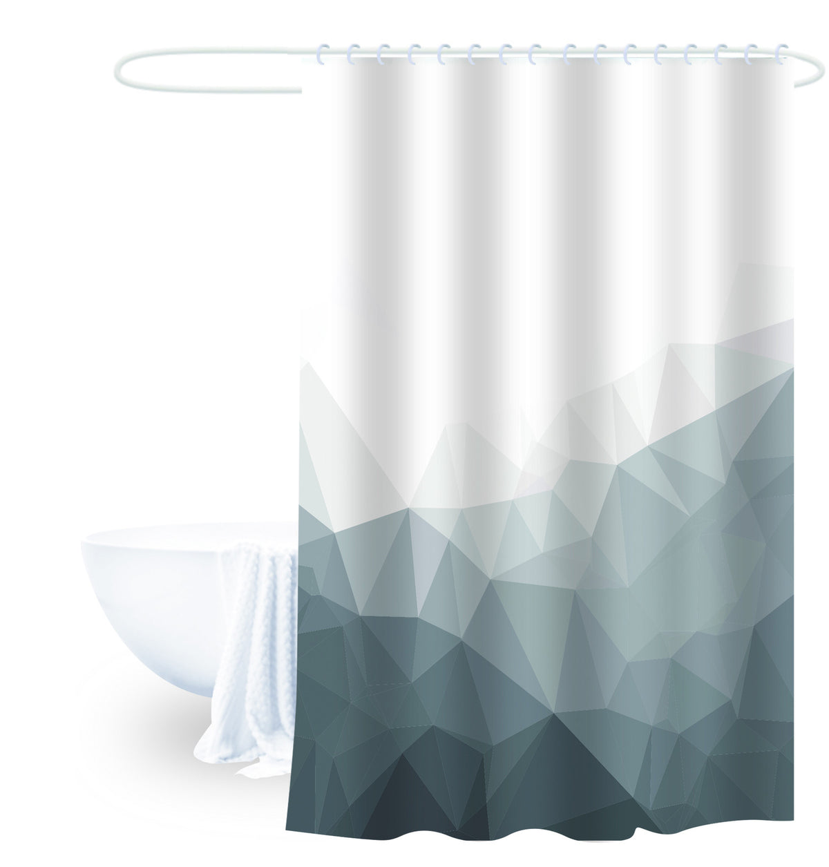Cortina de baño Prismático 180x180cm