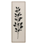 Cuadro 30x90 floreado negro D1
