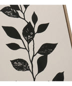 Cuadro 30x90 floreado negro D1