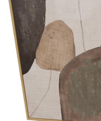 Cuadro 35x70 abstracto terroso set 3