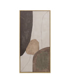 Cuadro 35x70 abstracto terroso set 3