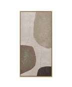 Cuadro 35x70 abstracto terroso set 3