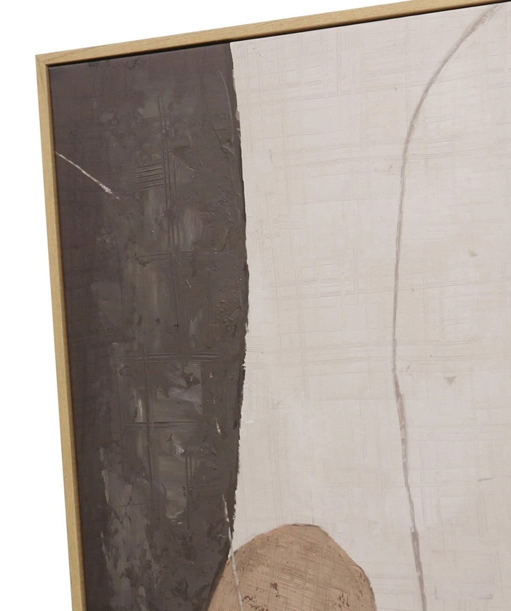 Cuadro 35x70 abstracto terroso set 3