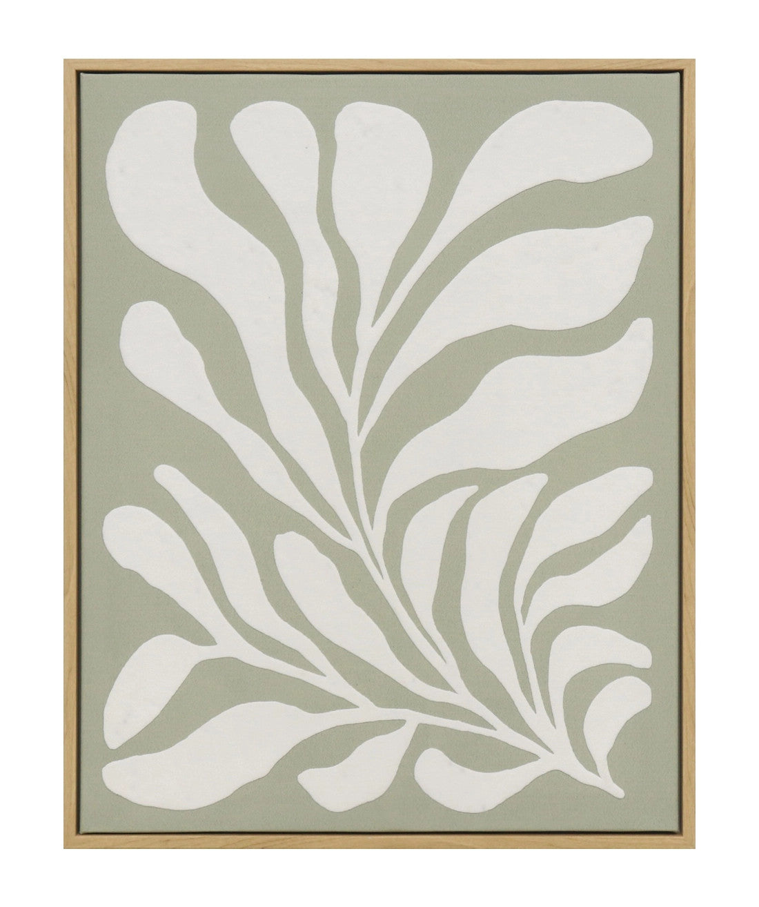 Cuadro 40x50 alga abstracta verde