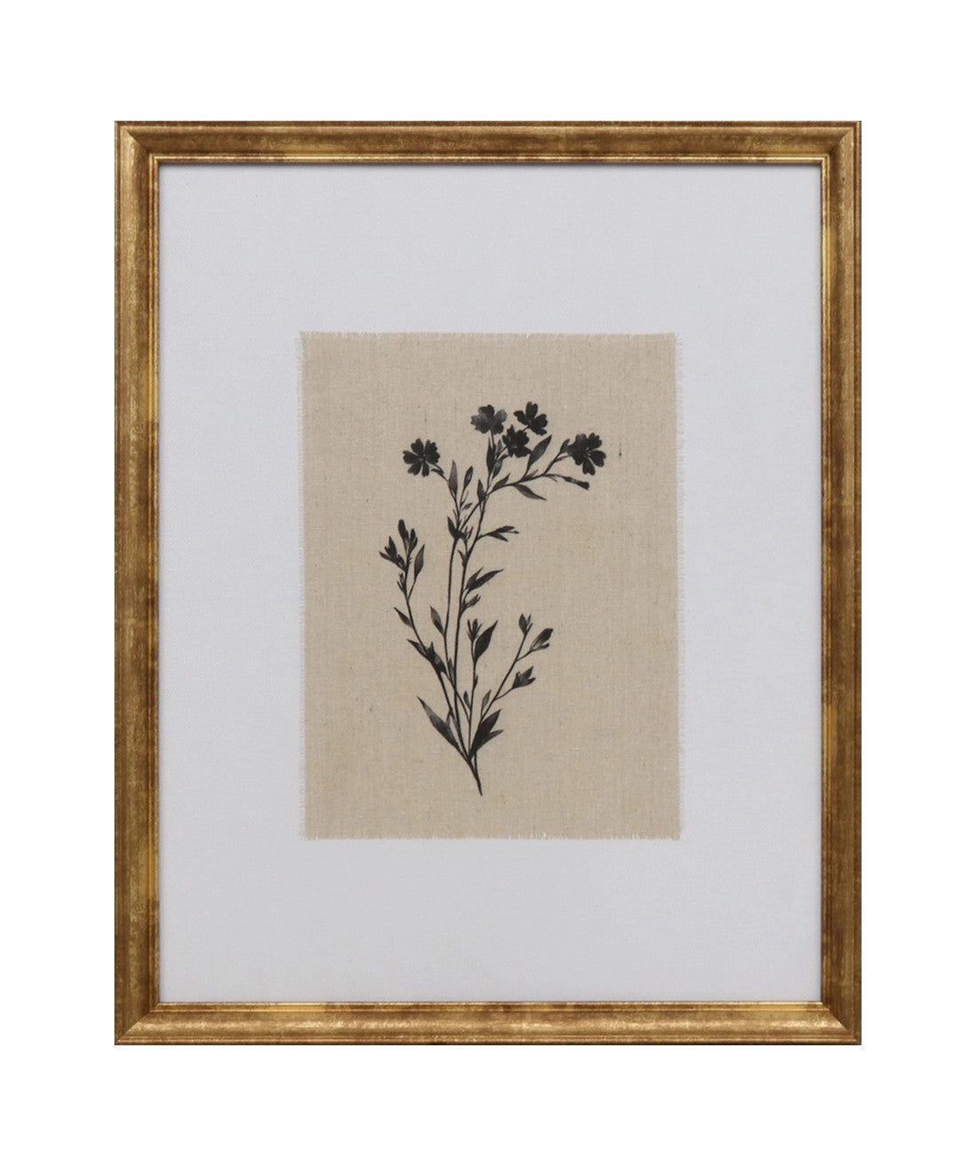 Cuadro 40x50 flor negra D1