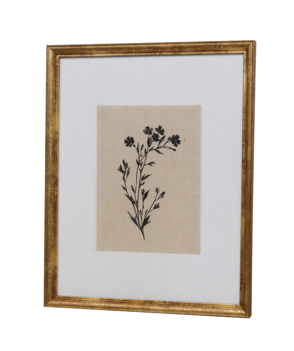 Cuadro 40x50 flor negra D1