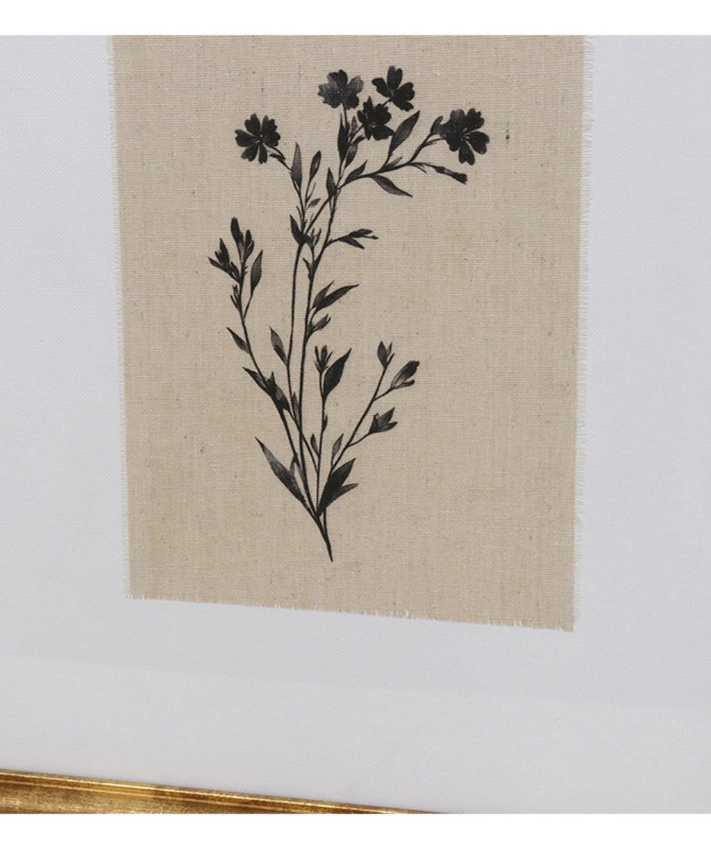 Cuadro 40x50 flor negra D1