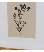 Cuadro 40x50 flor negra D1