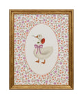 Cuadro 40x50 pato flores