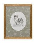 Cuadro 40x50 perro verde