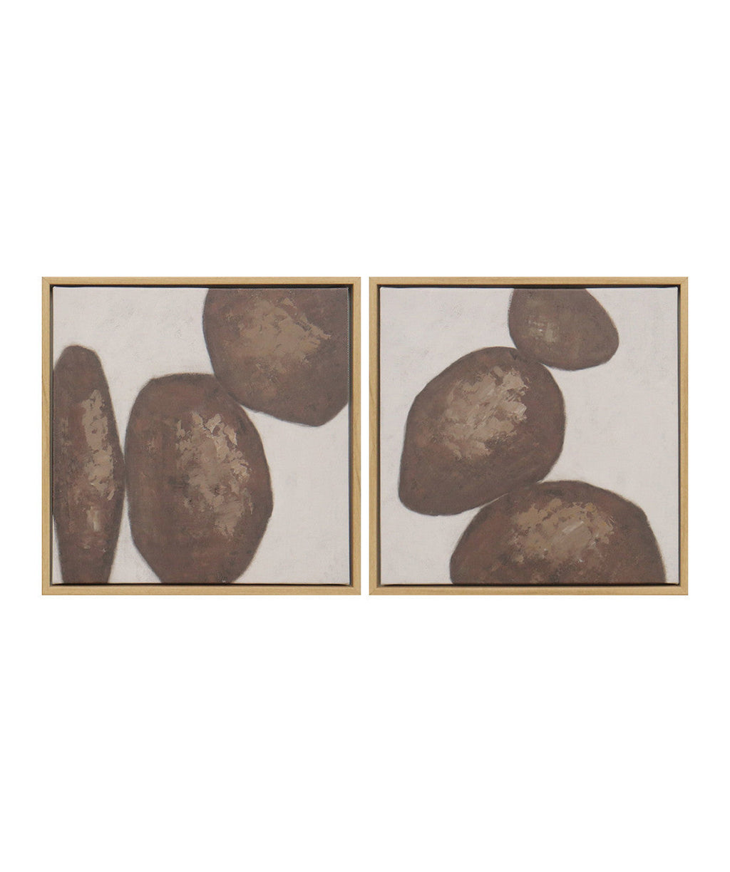Cuadro 50.5x25.5 figuras tierra set 2