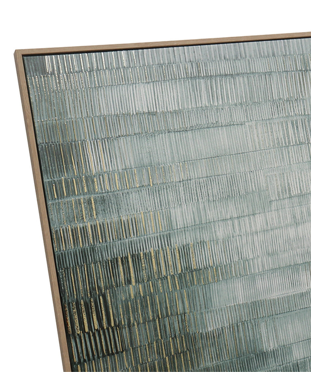 Cuadro 60x80 degrade verde dorado