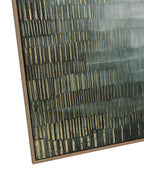 Cuadro 60x80 degrade verde dorado