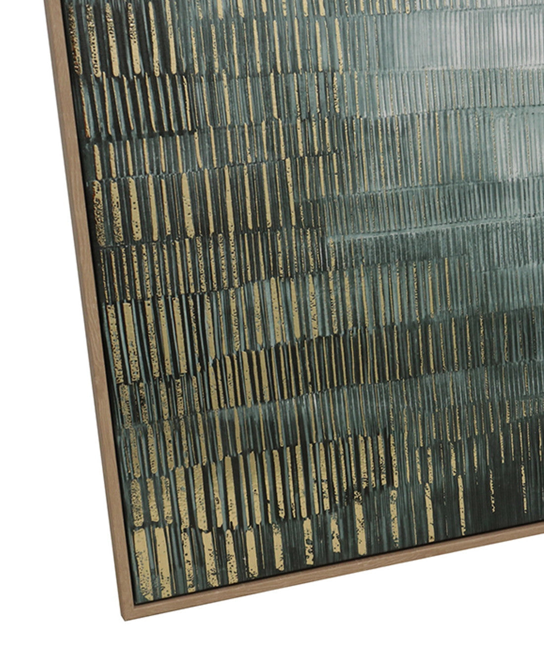 Cuadro 60x80 degrade verde dorado