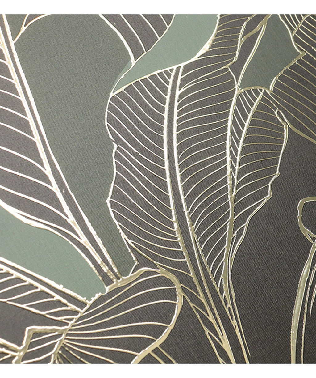 Cuadro 60x80 palmera verde dorado