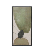 Cuadro 70.5x35.5 abstracto verde set 3