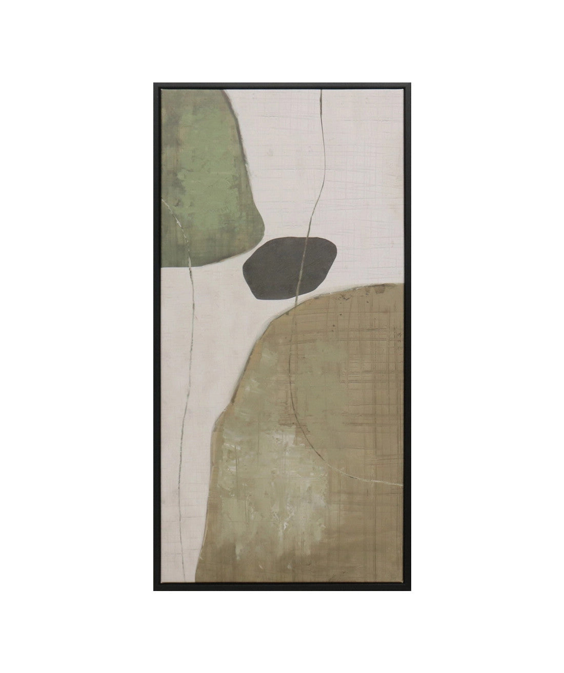 Cuadro 70.5x35.5 abstracto verde set 3