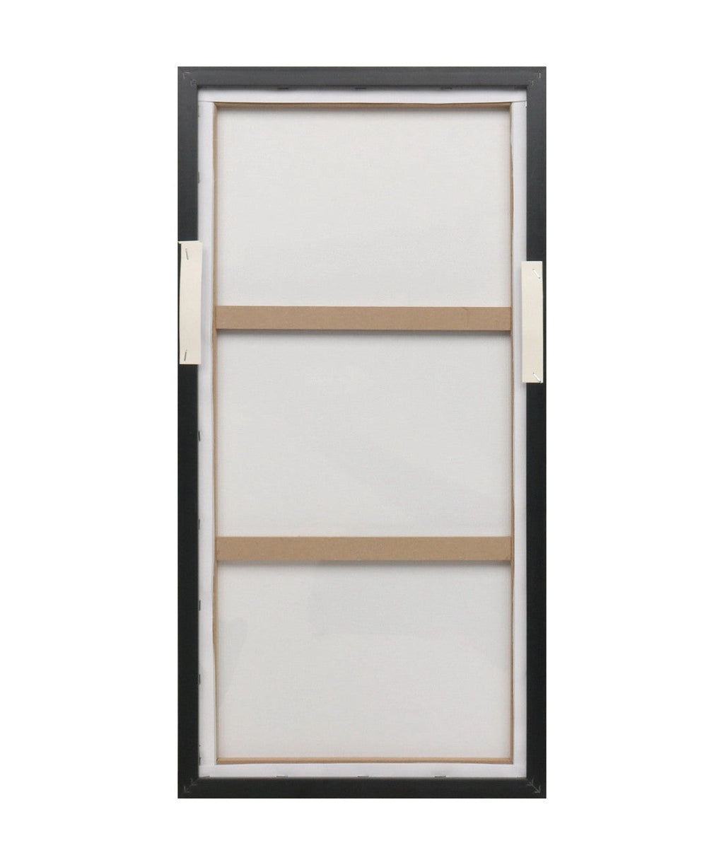 Cuadro 70.5x35.5 trazo abstracto negro set 3