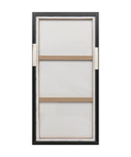 Cuadro 70.5x35.5 trazo abstracto negro set 3