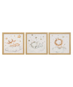 Cuadro 75.5x25.5 animales infantil set 3