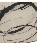 Cuadro 80x100 trazo abstracto negro D2