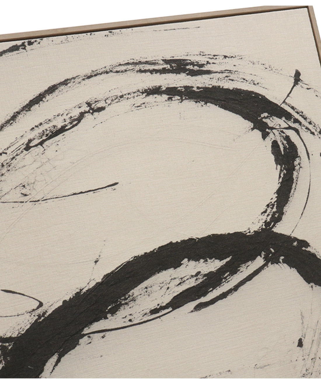 Cuadro 80x100 trazo abstracto negro D2