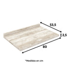 Cubierta de cocina Americana gris 80cm