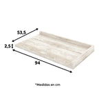 Cubierta de cocina esquina Americana gris 94cm