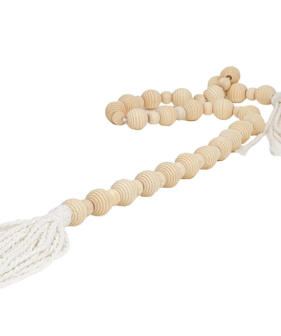 Cuentas madera natural 83cm