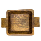 Ensaladera madera oscura 37,5x25x5cm